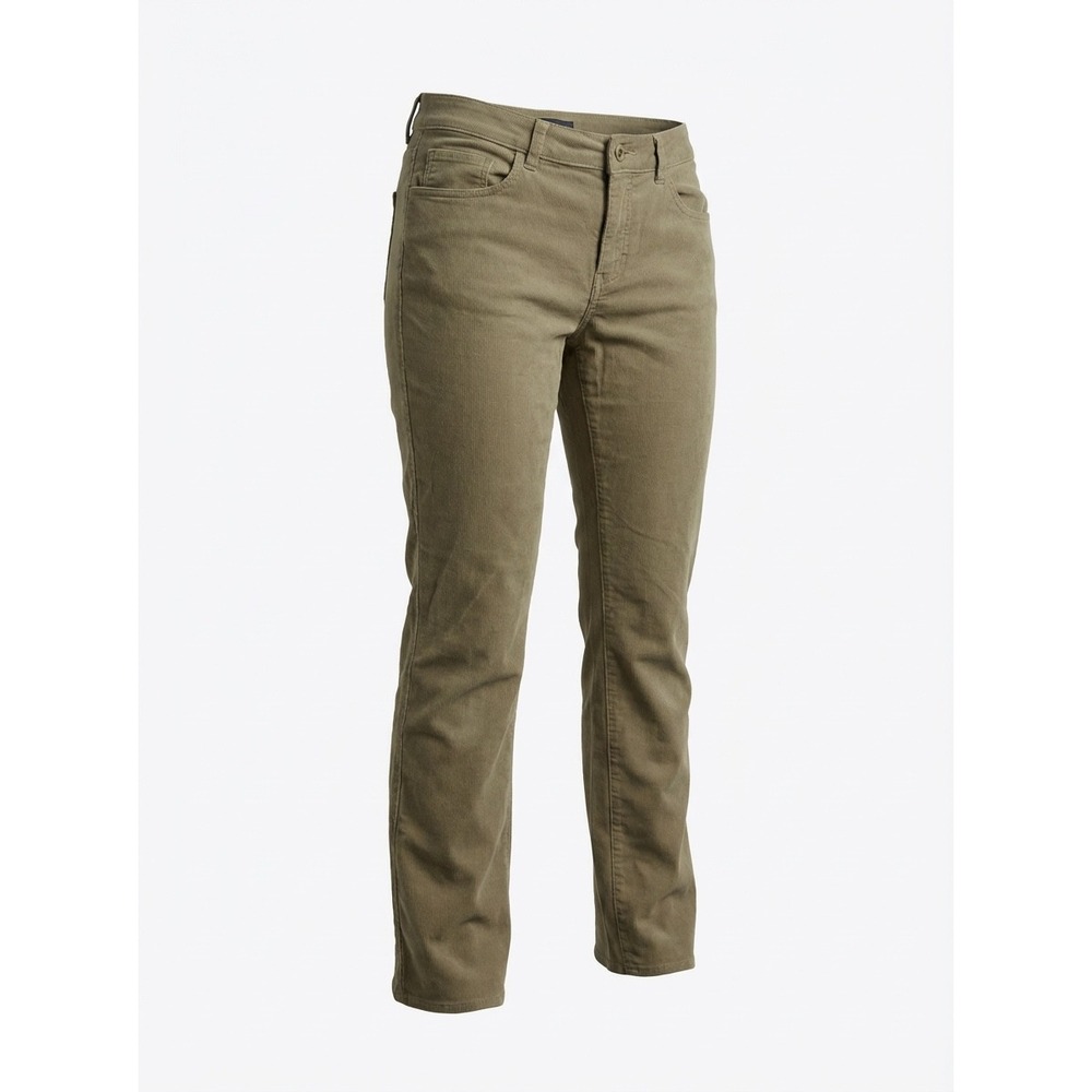 Brooks Brothers 346 Natalie Fit Corduroy Pants Women Size 8 Khaki Straight‎ Leg